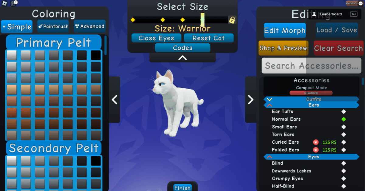 Januar 2025 Roblox Warrior Cats: Ultimate Edition Koder Liste