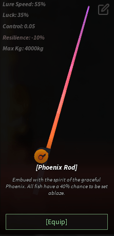 Phoenix Rod Statistikk Fisch