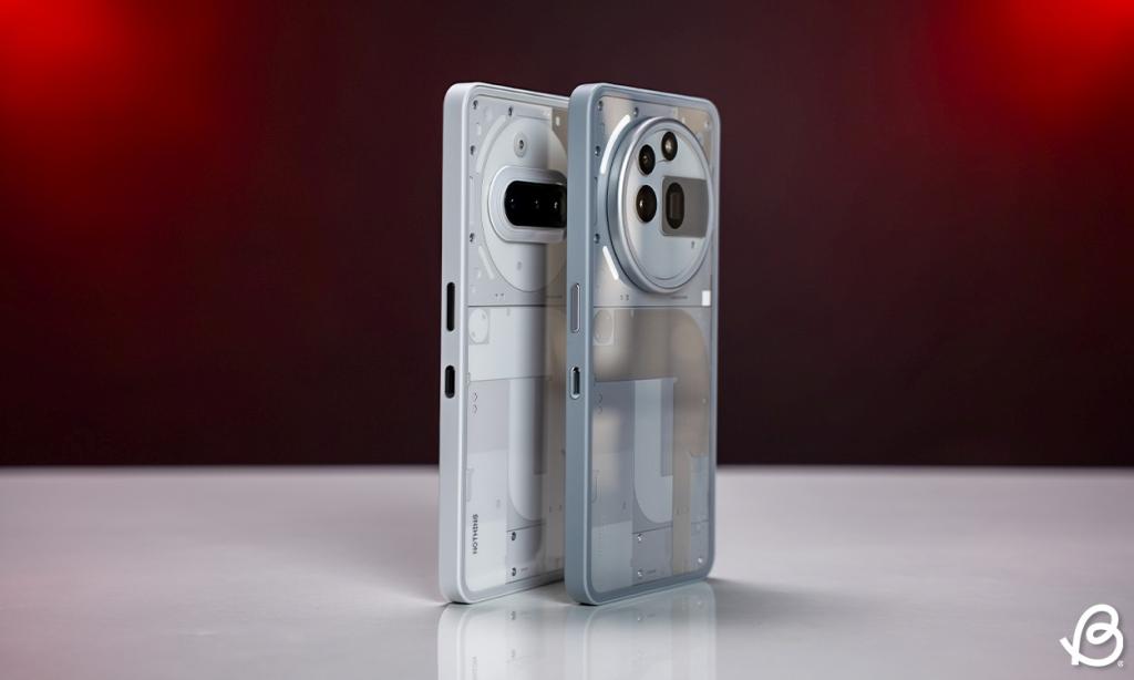 Nothing Phone 3A vs Nothing Phone 3A Pro Design Comparison Shot 2