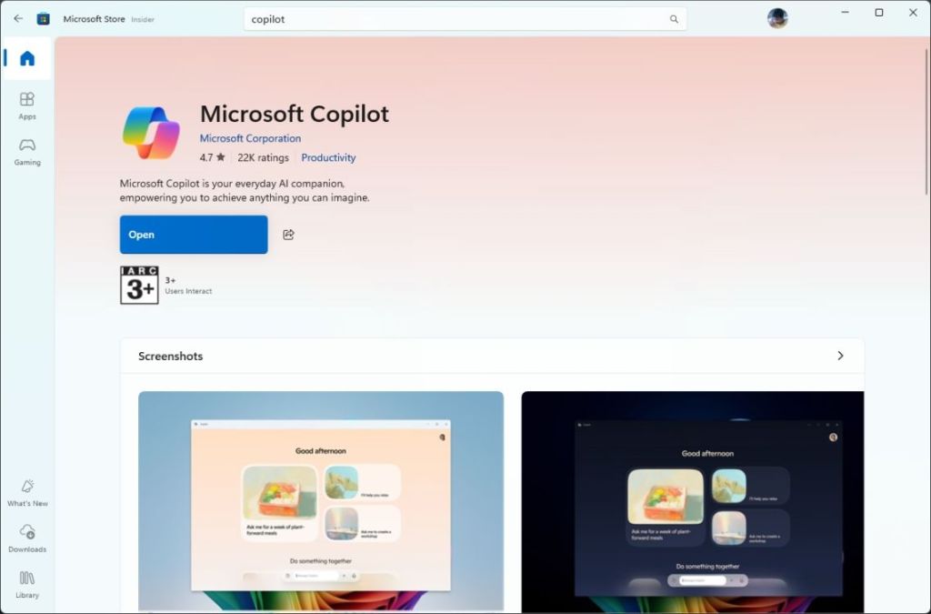 Få Microsofts egne Copilot-app for Windows 11 nå