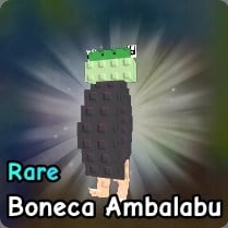 Boneca Ambalabu Brainrot fra planter vs zombier Roblox -opplevelsen.