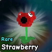Jordbærplante fra planter vs zombier Roblox -opplevelse.