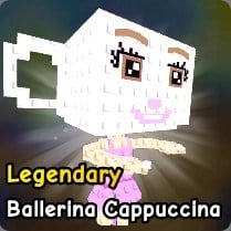 Ballerina Cappuccina Brainrot fra planter vs zombier Roblox -opplevelsen.